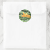 Sticker Rond Lys jaune (Sac)