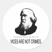 Sticker Rond Lysander Spooner (Devant)