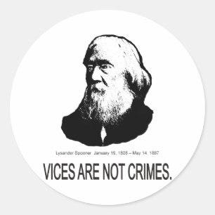 Sticker Rond Lysander Spooner