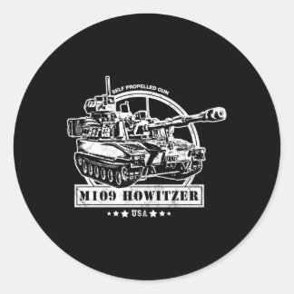 Sticker Rond M109 Howitzer à propulsion automatique