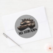 Sticker Rond M1 Abrams (Enveloppe)