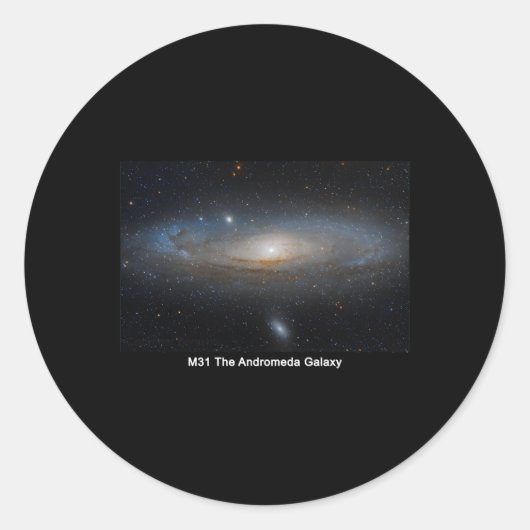 Sticker Rond M31 La galaxie Andromeda (Devant)