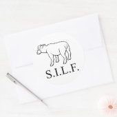 STICKER ROND M.B.I.L.F. (Enveloppe)