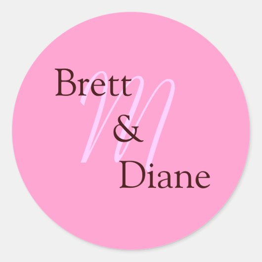 Sticker Rond M, Brett et Diane (Devant)