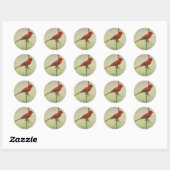 Sticker Rond M. Cardinal (Feuille)