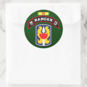 Sticker Rond M Co, 75e régiment d'infanterie - Rangers, Vietnam (Sac)