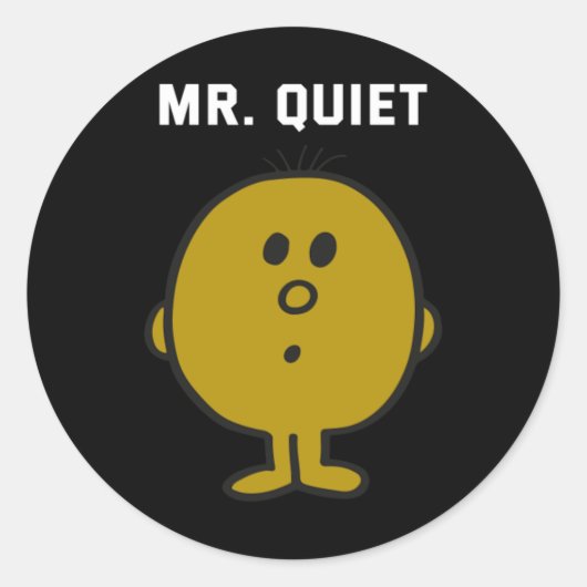 Sticker Rond M. Conception silencieuse (Devant)