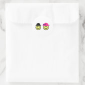 Sticker Rond M. et Mme Face (Sac)