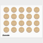 Sticker Rond M. et Mme Rustic Envelope Seals (Feuille)