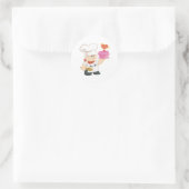 Sticker Rond M. Junky Food (Sac)