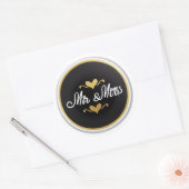 Sticker Rond M. & Mme (Enveloppe)