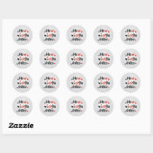 Sticker Rond M. & Mme (Feuille)