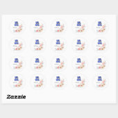 Sticker Rond M. & Mme (Feuille)