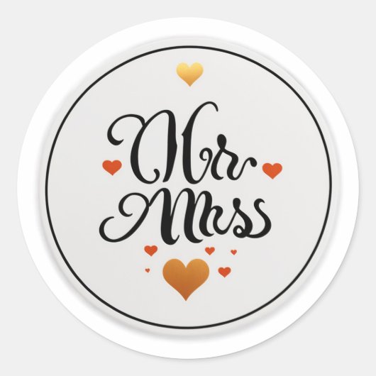 Sticker Rond M. & Mme (Devant)