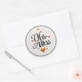 Sticker Rond M. & Mme (Enveloppe)
