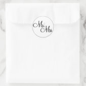 Sticker Rond M. & Mme Mariage SCEALS/STICKERS BLING (Sac)
