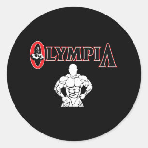 Sticker Rond M. Olympia For Men Women Fitness Bodybuilding 4
