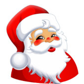 Sticker Rond M. Père Noël
