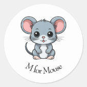 Sticker Rond M pour souris (Devant)