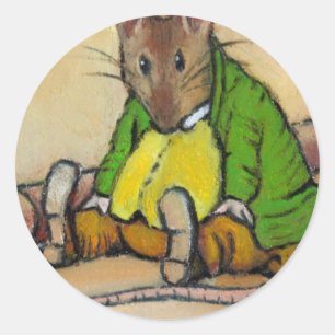 STICKER ROND M. SAMUEL WHISKERS, APRÈS BEATRIX POTTER