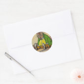 STICKER ROND M. SAMUEL WHISKERS, APRÈS BEATRIX POTTER (Enveloppe)