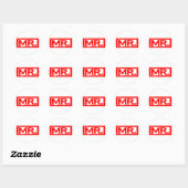 Sticker Rond M. Stamp (Feuille)