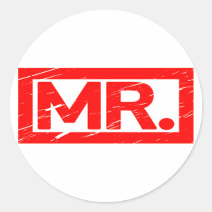 Sticker Rond M. Stamp