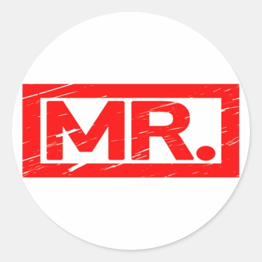 Sticker Rond M. Stamp (Devant)