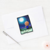 Sticker Rond M. Wigglypops "Je serai votre ami" clair de lune (Enveloppe)