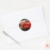 Sticker Rond Ma Corvette rouge (Enveloppe)