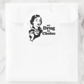 STICKER ROND MA DROGUE PRÉFÉRÉE (Sac)