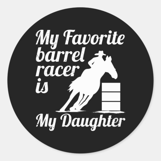 Sticker Rond Ma fille est ma fille. (Devant)