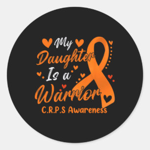 Sticker Rond Ma Fille Est Un Mois De Sensibilisation Aux Crps D