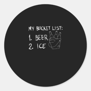 Sticker Rond Ma liste de bacs