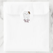 Sticker Rond Ma première dent de cavité (Sac)