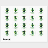 Sticker Rond Ma première St. Patrick’s Day ☘️ (Feuille)
