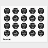 Sticker Rond Ma princesse préférée M'appelle Gigi (Feuille)