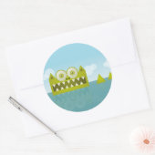 Sticker Rond Ma queue est longue (Enveloppe)