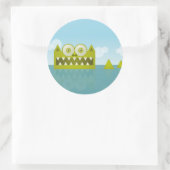 Sticker Rond Ma queue est longue (Sac)