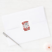Sticker Rond Ma raquette a plus d'action que moi Funny Badmint (Enveloppe)