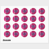 Sticker Rond Ma Saint-Valentin (Feuille)