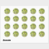 Sticker Rond Ma Soeur Est Un Peu Grosse. (Feuille)