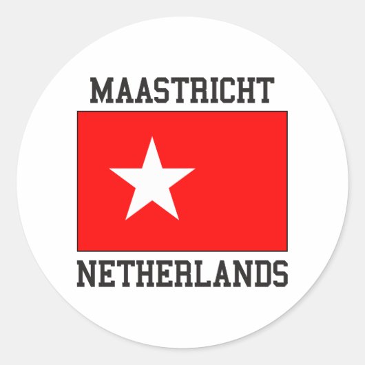 Sticker Rond Maastricht Pays-Bas (Devant)