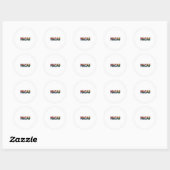 Sticker Rond Macao (Feuille)