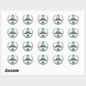Sticker Rond Macao (Feuille)