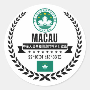 Sticker Rond Macao