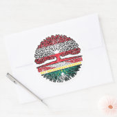 Sticker Rond Macao Macao Arbre autrichien (Enveloppe)