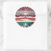 Sticker Rond Macao Macao Arbre autrichien (Sac)