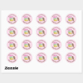Sticker Rond Macaron French Pastry Cookies Macarons cuits au fo (Feuille)