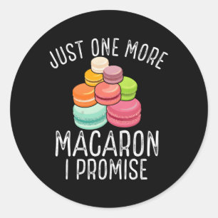 Sticker Rond Macaron Macaron à Paris